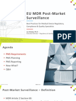 EU MDR Post-Market Surveillance: Best Practices For Medical Device Regulatory, Compliance & Quality Specialists