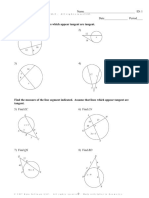 10.8 Power Theorems: Solve For X. Assume That Lines Which Appear Tangent Are Tangent