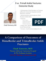 Bimall vs. Trimall Ankle Fractures: Outcome Study: Chadi Tannoury, MD