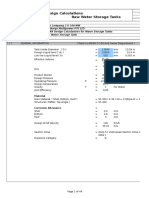 Design Calculations Raw Water Storage Tanks