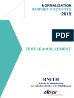 TEXTILE-HABILLEMENT Normalisation 2019