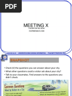 Meeting X: Caught in The Rush