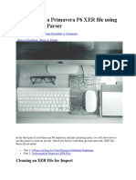 How To Clean A Primavera P6 XER File Using The XER File Parser 4