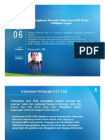 Penjabaran Pancasila Dalam Pasal UUD 45 Dan Kebijakan Negara. Komarudin, MA