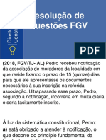 Direito Constitucional FGV Resolução de Questões