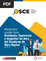 Manual para Acceder Como Residente, Supervisor o Inspector de Obra Al Cuaderno de Obra Digital