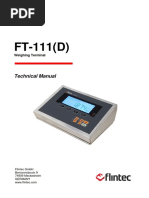 Technical Manual: Weighing Terminal