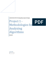 Project 1 - Methodologies For Analyzing Algorithms: 11MAR-SG310-WCO-V2D1 (Algorithm Analysis & Design)