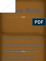 HOUSE RULES For Recollection