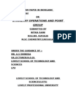 Symmetry Operations and Point Group