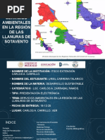 Servicios Ambientales en La Región de Las Llanuras