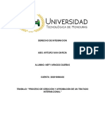 Proceso de Creacion y Aprobacion de Un Tratado Intercional