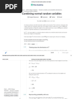 Combining Normal Random Variables