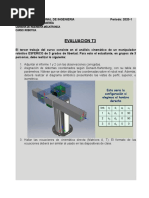 Evaluacion T3: Carrera de Ingenier A Mecatronica Curso: Robotica