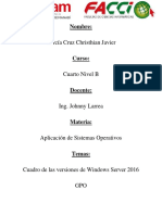 Versiones de Windows Server 2016 y GPO