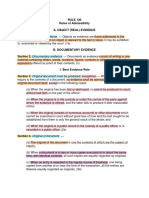 Rule 130 Rules of Admissibility