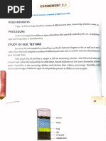 Experiment 3 and 4 To Study The Texture and Moisture Content of Different Types of Soil