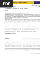 Scar 2008 The Meaning of Autonomy in Nursing Practice