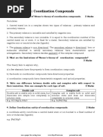 Coordination Compounds