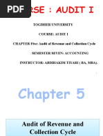 Chapter 5 Audit - Summary