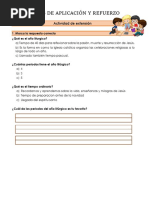 Fichas de Aplicación y Refuerzo - Religion-22!11!2021