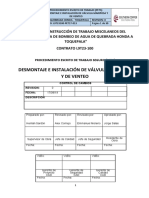 L9t23100-Pet17-013 - Desmontaje e Instalacion de Válvula Mariposa y de Venteo