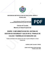 Implementación de SGSST - PANAMA - 2018