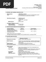 Material Safety Data Sheet