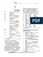 End-Of-Year Test B: Grammar