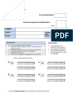 Diagnóstico de Matemática 2° Básico