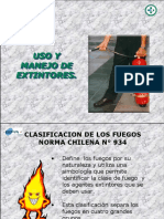 Uso y Manejo de Extintores.