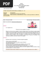 SEC. 8 - SOCIOEMOCIONAL - 2o A, 2o E - FRANCO TAPIA CELIA