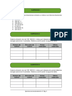 Ejercicios Direccionamiento IPv4 y Subnetting