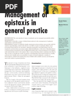 Management of Epistaxis in General Practice: Theme