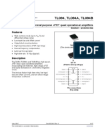 TL084, TL084A, TL084B: General Purpose JFET Quad Operational Amplifiers