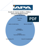 Tarea VIII - DERECHO MIGRATORIO