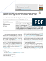 New Insights Into Impact of Thermal Hydrolysis Pretreatment Temperature and Time On Sewage Sludge