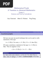 Mathematical Proofs A Transition To Advanced Mathematics: Existence and Proof by Contradiction