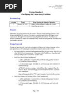 Design Standard Gas Piping For Laboratory Facilities: Revisions Log