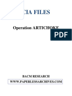 Artichoke CIA Files