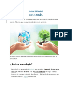 Concepto de ECOLOGIA