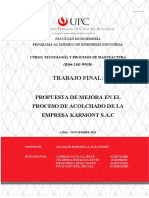 TF Manufactura - Primera Entrega