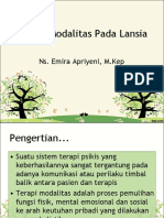 Terapi Modalitas Pada Lansia