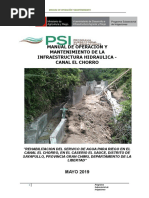 Manual de Operación y Mantenimiento Canal El Chorro