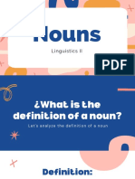 Nouns: Linguistics II