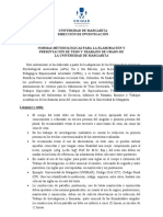 Normas Metodológicas para La Elaboración y Presentación de Tesis y Trabajos de Grado de La Universidad de Margarita 5-5-2021