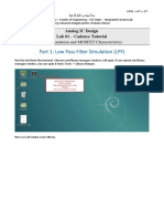 Part 1: Low Pass Filter Simulation (LPF)