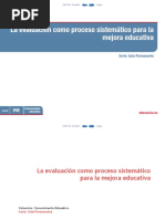 Evaluación Como Mejora de La Calidad Educativa - MEC