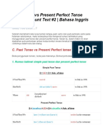 Past Tense Vs Present Perfect Tense Dalam Recount Text