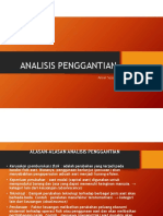 Analisis Penggantian Dan Incremental